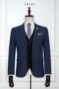 Bộ Vest Nam Xanh Đen Basic Form Body 395 #1